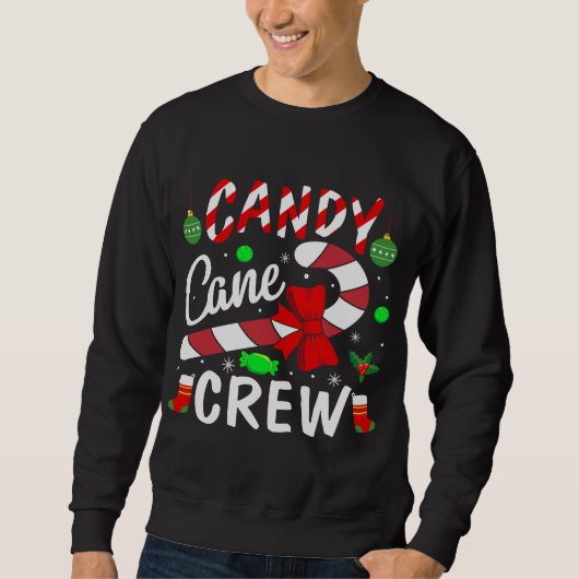 Candy Cane Crew Trui (Voorkant)