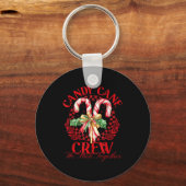Candy Cane Crew We Stick Together Christmas Costum Sleutelhanger (Voorkant)