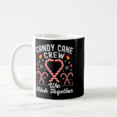 Candy Cane Crew We Stick Together Family Matching Koffiemok (Links)