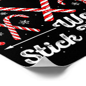 Candy Cane Crew We Stick Together Family Matching  Poster (Hoek)