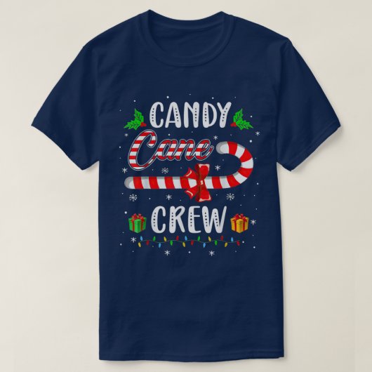 Candy Cane CrewFunny Christmas Candy  T-shirt (Design voorkant)