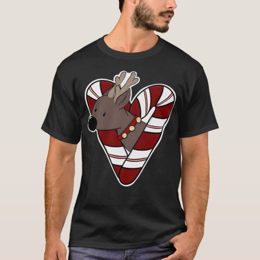 Candy Cane Cupid T-shirt (Voorkant)