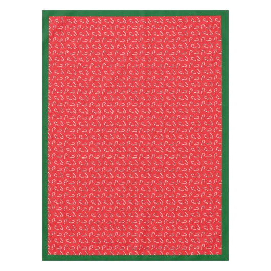 Candy Cane Custom Katoen Tafelkleed, 52 "x70" Tafelkleed (Voorkant)