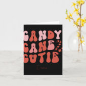 Candy Cane Cutie Christmas Holiday Toddler T Shirt Kaart (Gele Bloem)