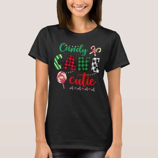 Candy Cane Cutie Christmas Stocking Stuffer  Kids T-shirt (Voorkant)