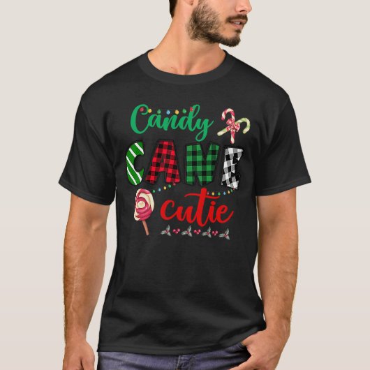 Candy Cane Cutie Christmas Stocking Stuffer  Kids T-shirt (Voorkant)