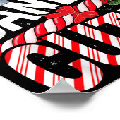 Candy Cane Cutie Kerstmis Vrouwen Meisjes Kinder T Poster (Hoek)