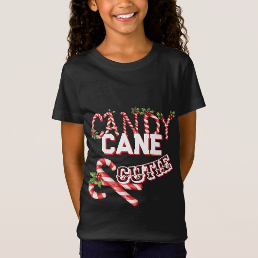 CANDY CANE CUTIE T-Shirt  (Voorkant)