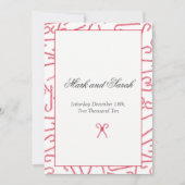 Candy Cane Dance Invitation P Kaart (Voorkant)
