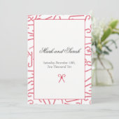 Candy Cane Dance Invitation P Kaart (Staand voorkant)