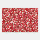 Candy Cane Delight Classic pepermunt twist ontwerp Inpakpapier Vel (Voorkant 2)