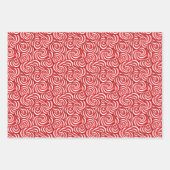 Candy Cane Delight Classic pepermunt twist ontwerp Inpakpapier Vel (Voorkant)