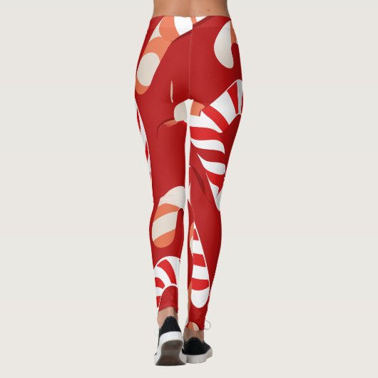 Candy Cane Delight Leggings (Achterkant)