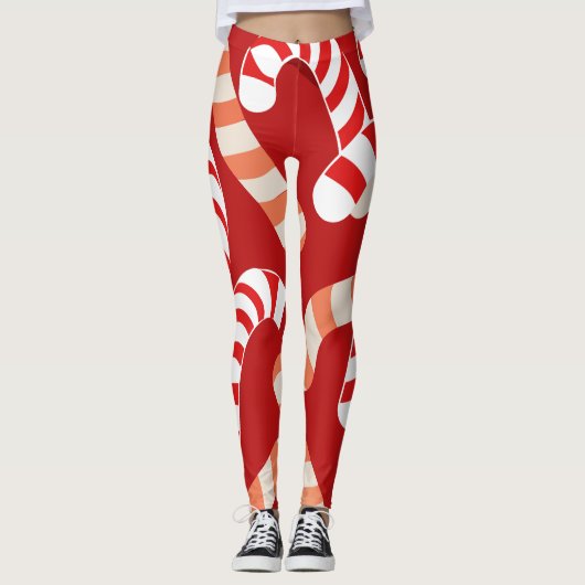 Candy Cane Delight Leggings (Voorkant)