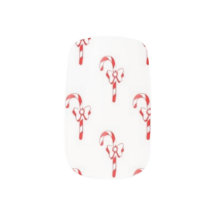 Candy Cane Delight Minx-nagelwikkelingen