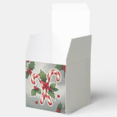 Candy Cane Duo With Holly And Berries Bedankdoosjes (Geopend)