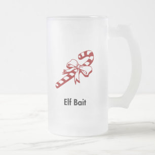 Candy Cane Elf Bait Matglas Bierpul