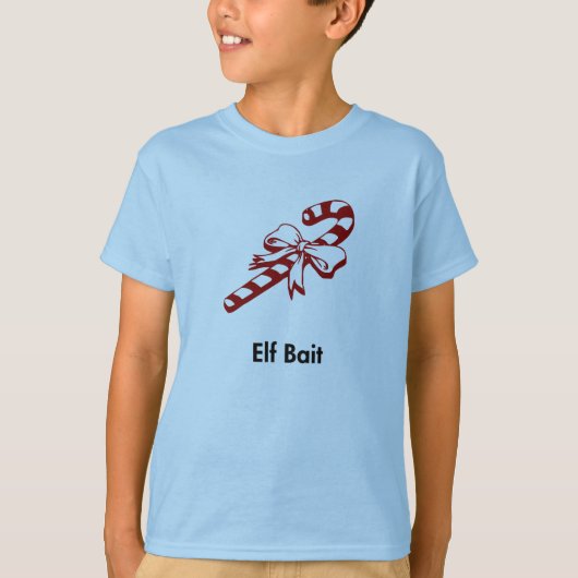 Candy Cane Elf Bait T-shirt (Voorkant)