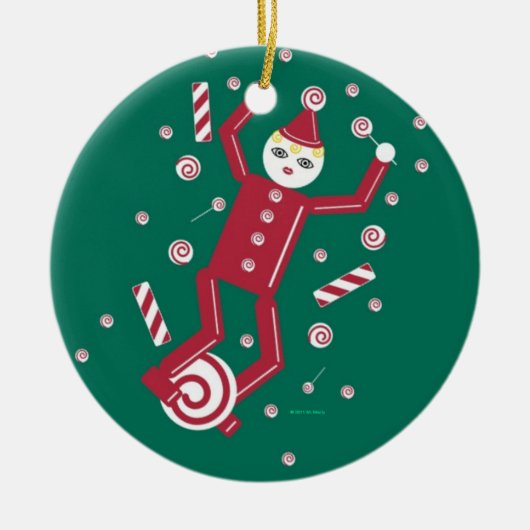 Candy Cane Elf Ornament © 2011 M. Martz (Voorkant)