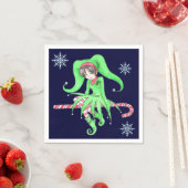 Candy Cane Elf Papier servetten (Insitu)