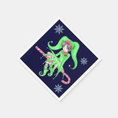 Candy Cane Elf Papier servetten (Hoek)