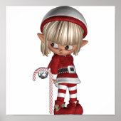 Candy Cane Elf Poster (Voorkant)
