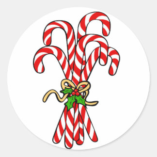 Candy Cane en Holly Sticker