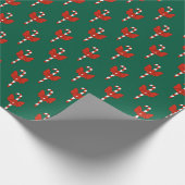 Candy Cane en Strik Cadeaupapier (Hoek)