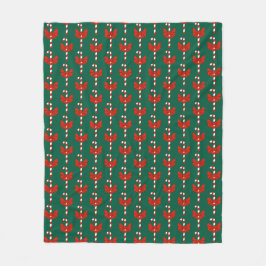 Candy Cane en Strik Fleece Deken