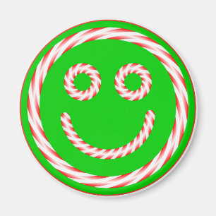 Candy Cane Face Magnet