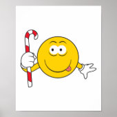 Candy Cane Face Poster (Voorkant)