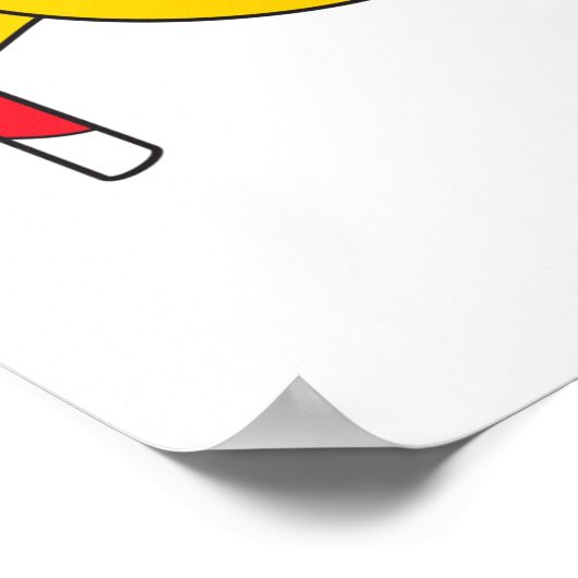 Candy Cane Face Poster (Hoek)