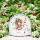 Candy Cane Fairy Holiday Card Sneeuwbol (Kerstmis)