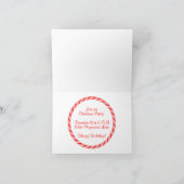 Candy Cane Feestdagen Kaart (Binnen)