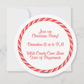 Candy Cane Feestdagenkaart (Achterkant)