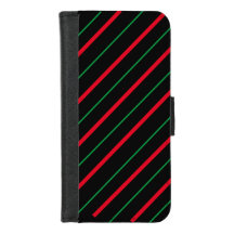 Candy Cane Festive Holiday iPhone Wallet Case