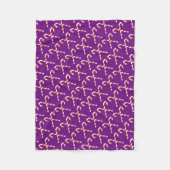 Candy Cane Fleece Blanket (Voorkant)