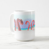 Candy Cane Forest kerst Grote Koffiemok (Voorkant links)