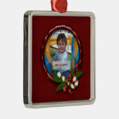 Candy Cane Foto Lijst Kerstversiering Metalen Ornament (Rechts)