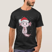Candy Cane Funny Salamander T-shirt (Voorkant)