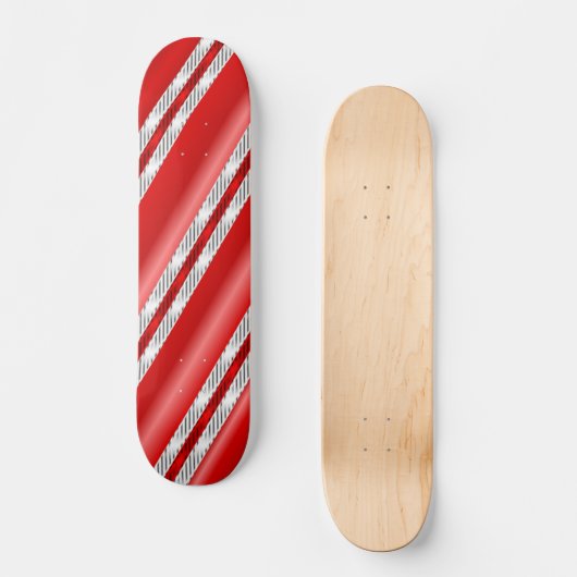 Candy Cane Fusion (Skateboard Deck) Persoonlijk Skateboard (Voorkant)
