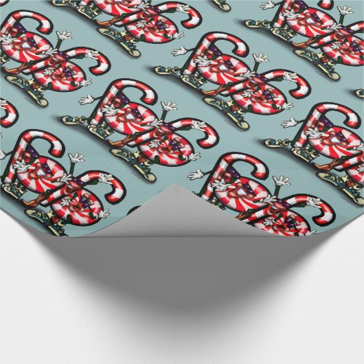 Candy Cane Gang Cadeaupapier (Hoek)