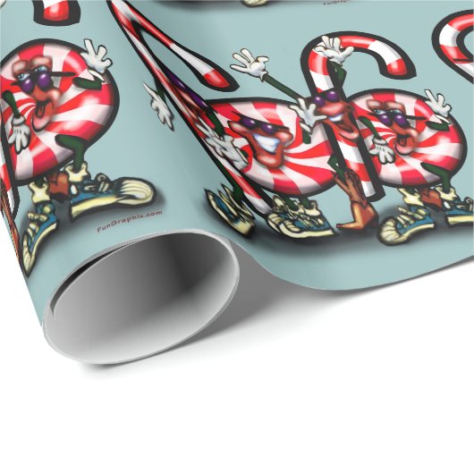 Candy Cane Gang Cadeaupapier (Rol Hoek)