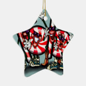 Candy Cane Gang Keramisch Ornament (Rechts)