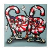 Candy Cane Gang Tegeltje (Voorkant)