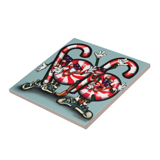 Candy Cane Gang Tegeltje (Zijkant)