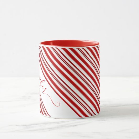 Candy cane gepersonaliseerde mok (Midden)