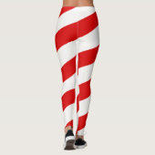 Candy Cane gestripte Leggings (Achterkant)