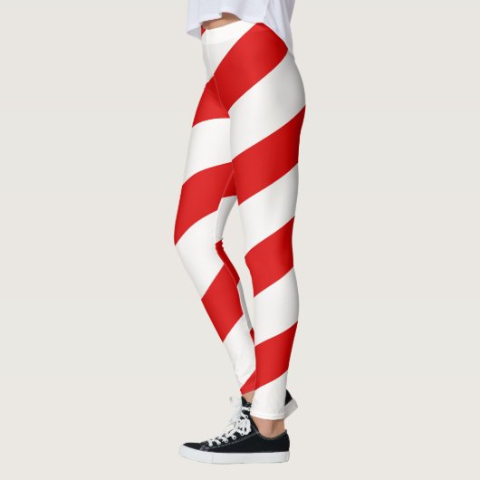 Candy Cane gestripte Leggings (Links)