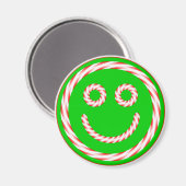 Candy Cane Gezichtsmagneet Magneet (Voorkant / Achterkant)